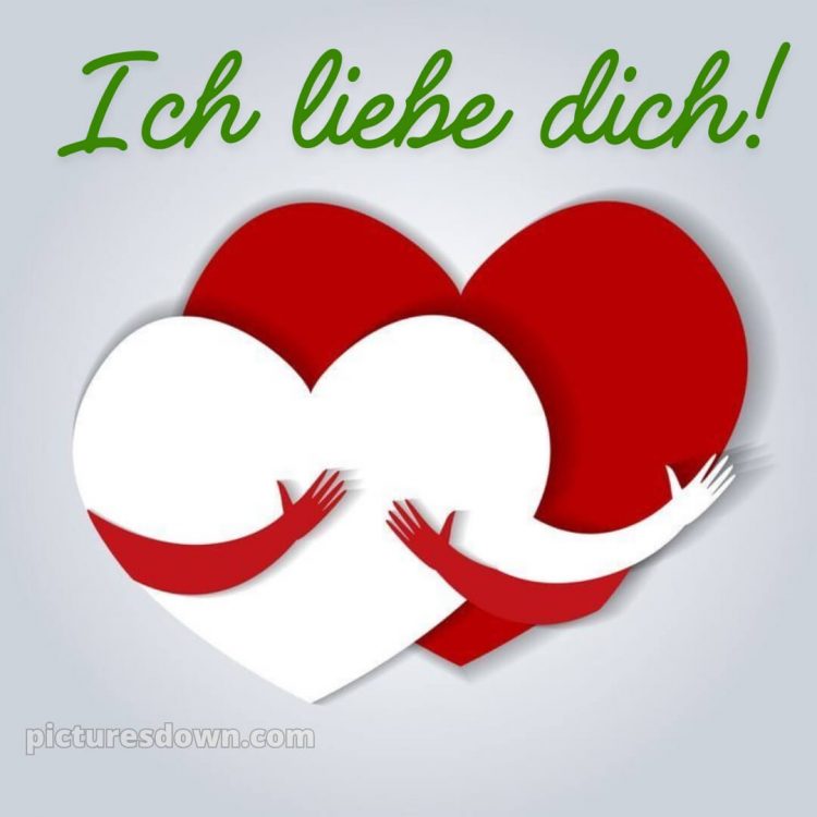 Ich liebe dich bilder-whatsapp bild zwei Herzen kostenlos