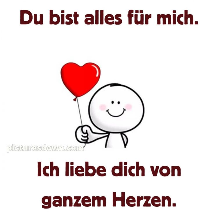 Ich liebe dich bilder-whatsapp bild Luftballon kostenlos
