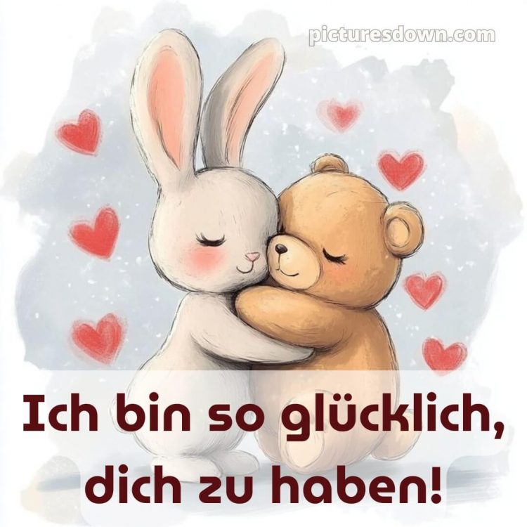 Ich liebe dich süße bilder bild Umarmung kostenlos
