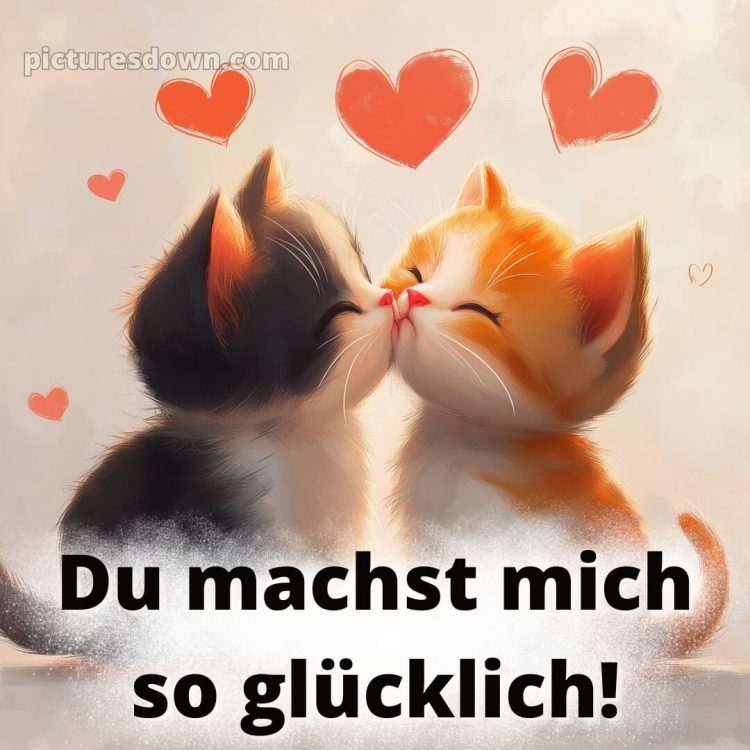 Ich liebe dich süße bilder bild Kuss kostenlos