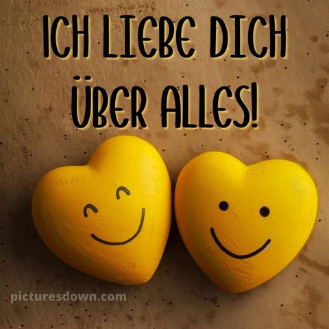 Ich liebe dich über alles bilder bild Gelbe kostenlos