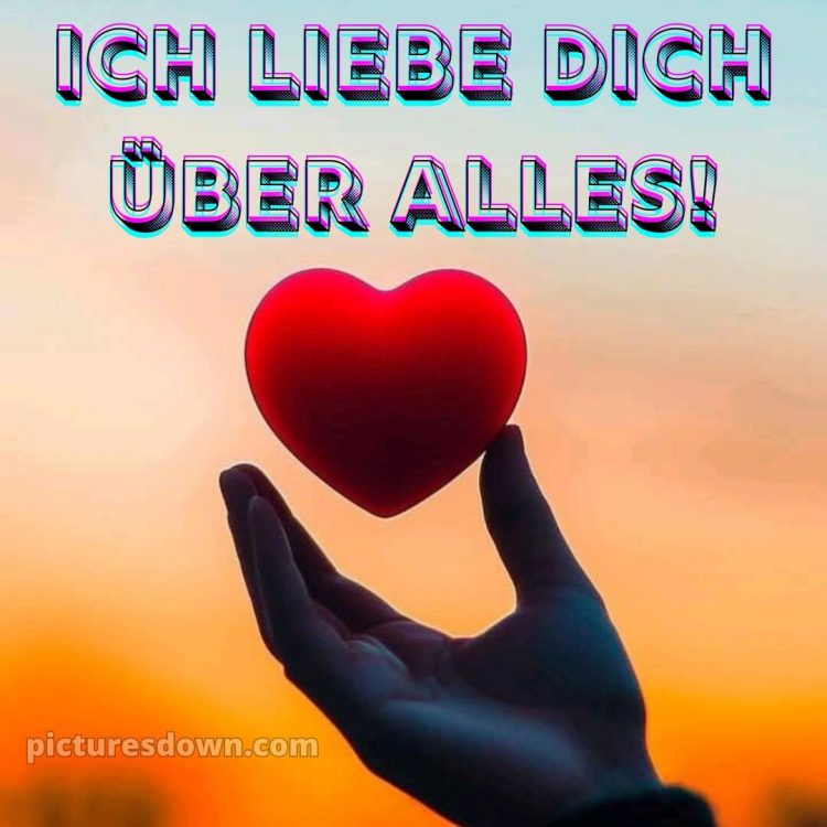 Romantische ich liebe dich bilder bild Herz kostenlos