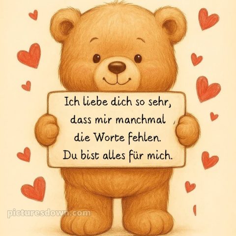 Romantische ich liebe dich bilder kostenlos bild Schild kostenlos