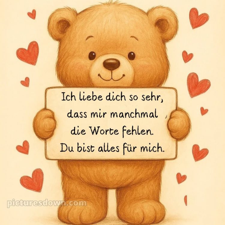 Romantische ich liebe dich bilder kostenlos bild Schild kostenlos