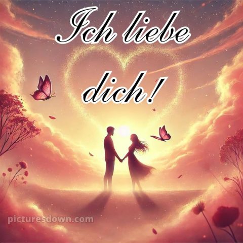 Romantische ich liebe dich bilder kostenlos bild Silhouetten kostenlos
