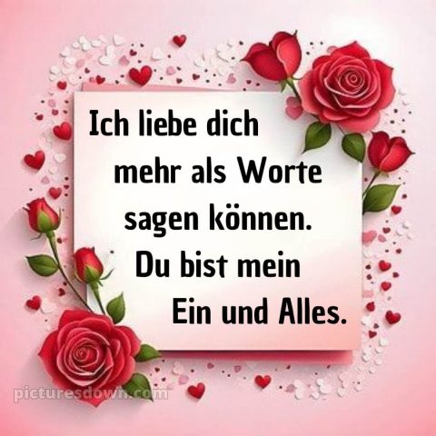 Romantische ich liebe dich bilder kostenlos bild Rosen kostenlos