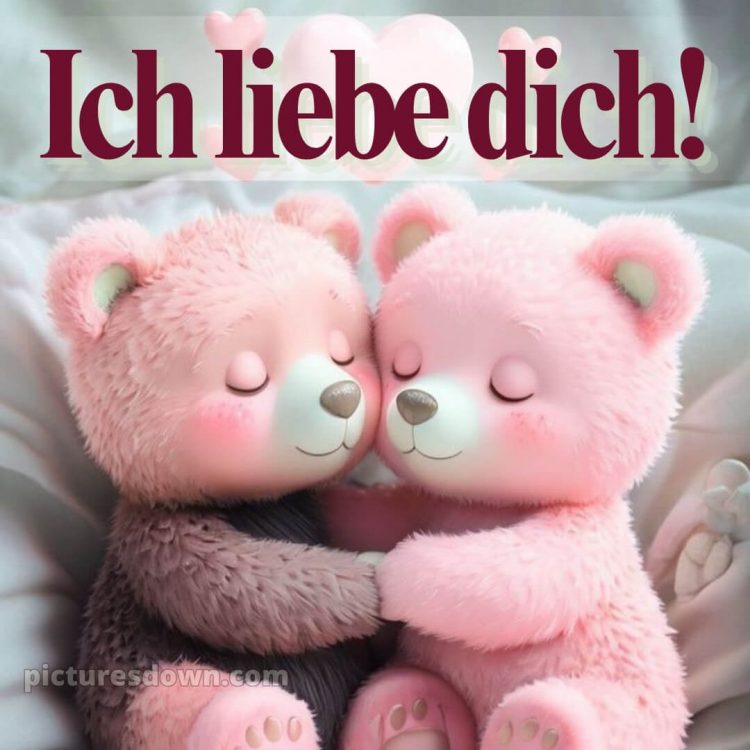 Romantische liebeserklärung ich liebe dich bilder bild Bären kostenlos