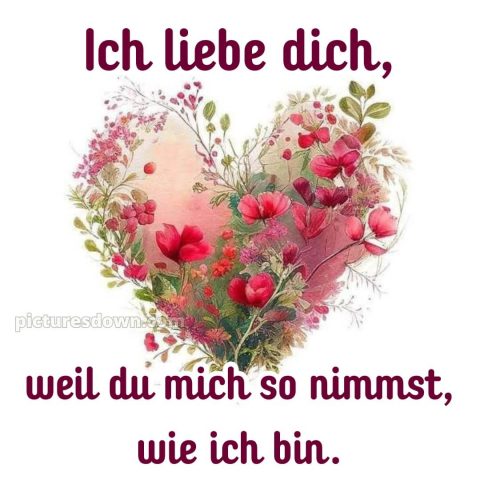 Romantische liebeserklärung ich liebe dich bilder bild Blumen kostenlos