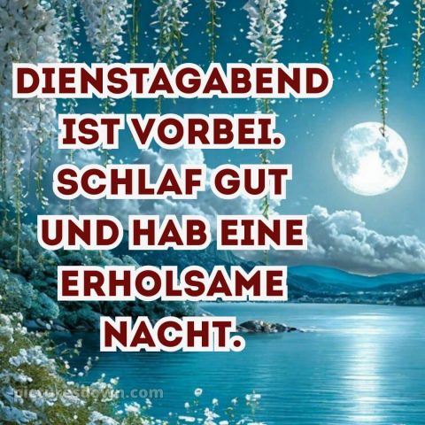 Dienstag abend gute nacht bild 1 kostenlos