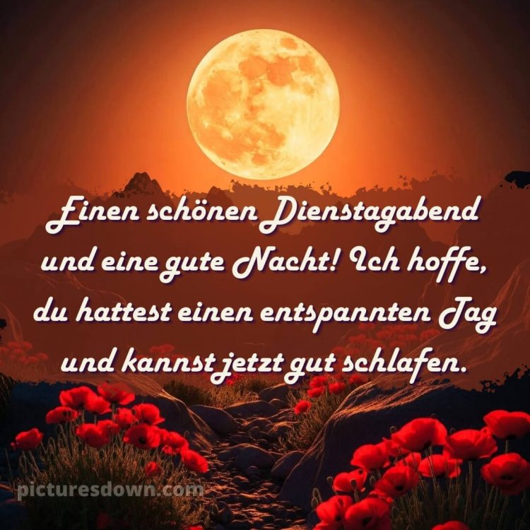 Schönen dienstag abend gute nacht bild 1 kostenlos