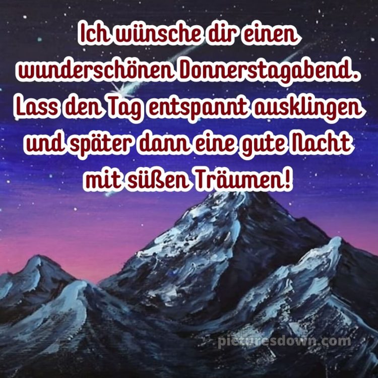 Schönen donnerstag abend und später eine gute nacht bild 2 kostenlos