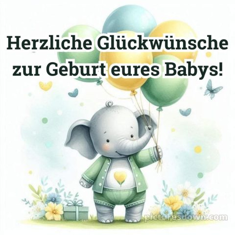 Glückwunsch zur geburt bild 6 kostenlos