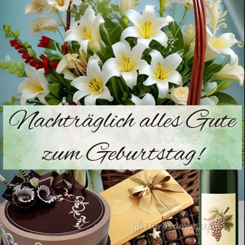 Herzlichen glückwunsch nachträglich zum geburtstag bild 5 kostenlos