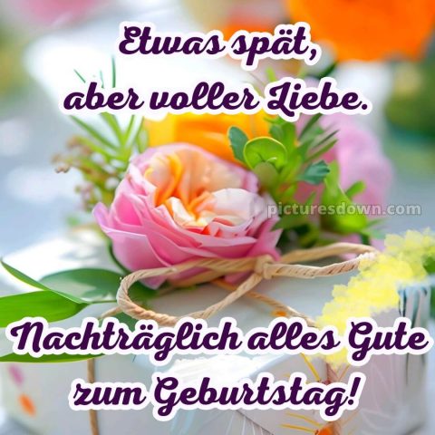 Herzlichen glückwunsch nachträglich zum geburtstag bild 9 kostenlos