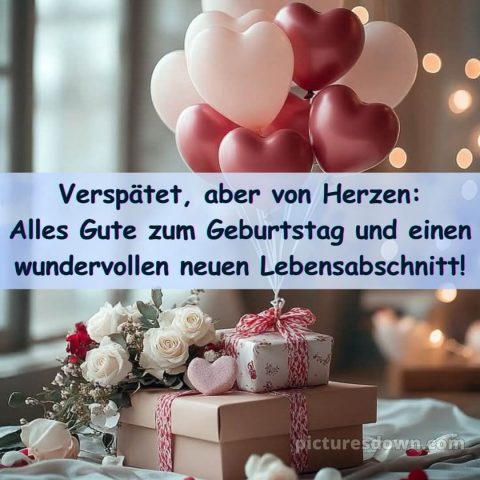 Herzlichen glückwunsch zum geburtstag nachträglich bild 5 kostenlos