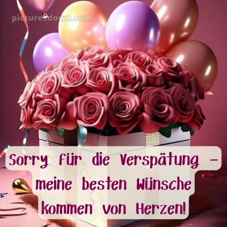 Nachträglich herzlichen glückwunsch zum geburtstag bild 2 kostenlos