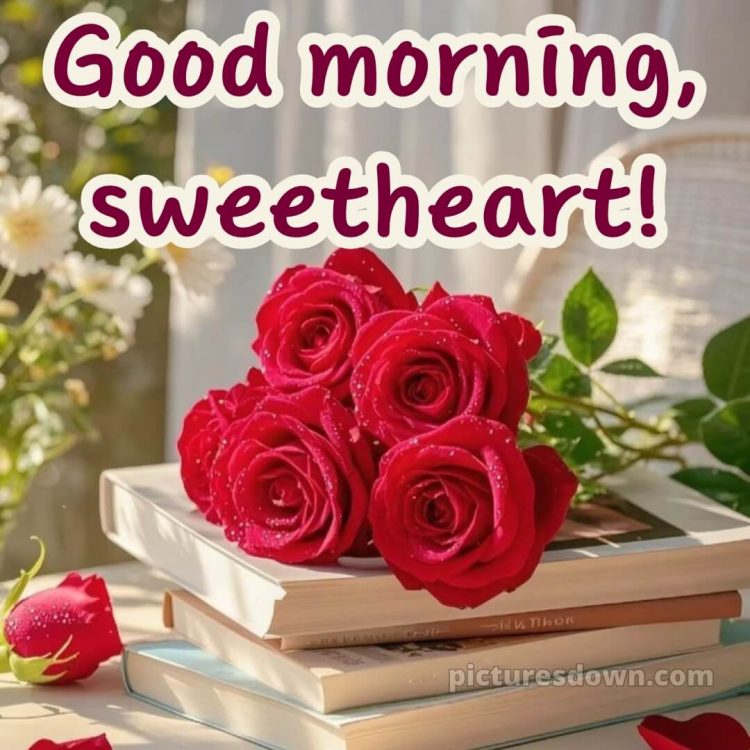 Good morning romantic roses picture 1 free download