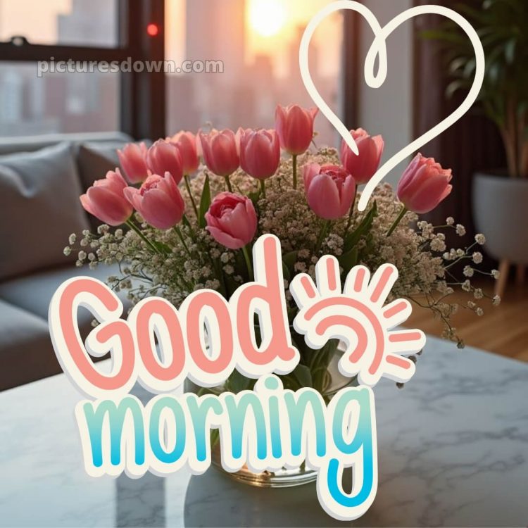 Love romantic good morning flowers picture 12 free download