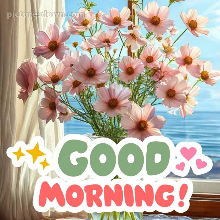Love romantic good morning flowers picture 2 free download
