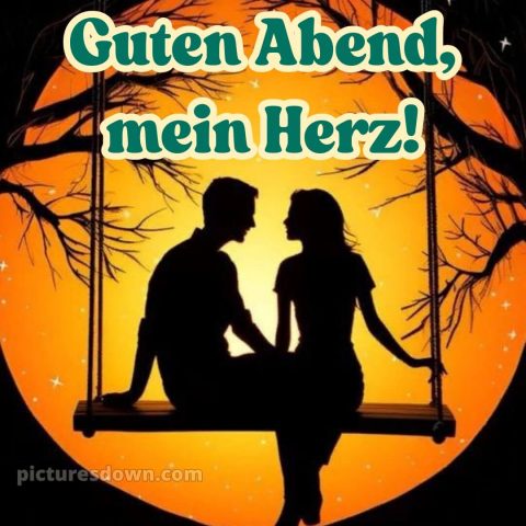 Ich wünsche dir einen schönen abend und später eine gute nacht herz bild 2 kostenlos