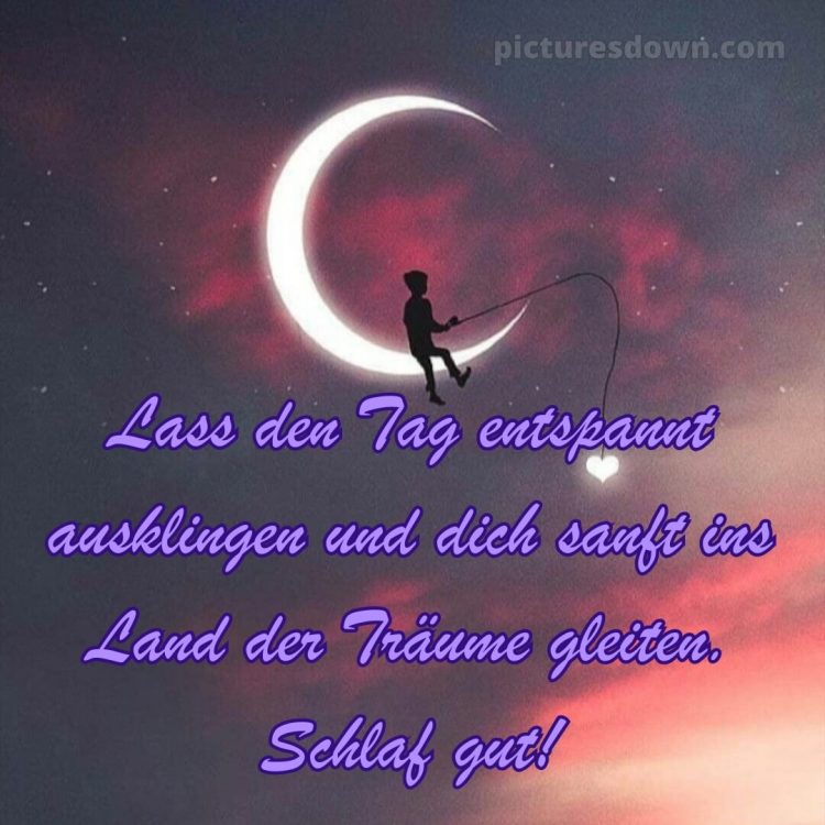 Ich wünsche dir einen schönen abend und später eine gute nacht herz bild 3 kostenlos