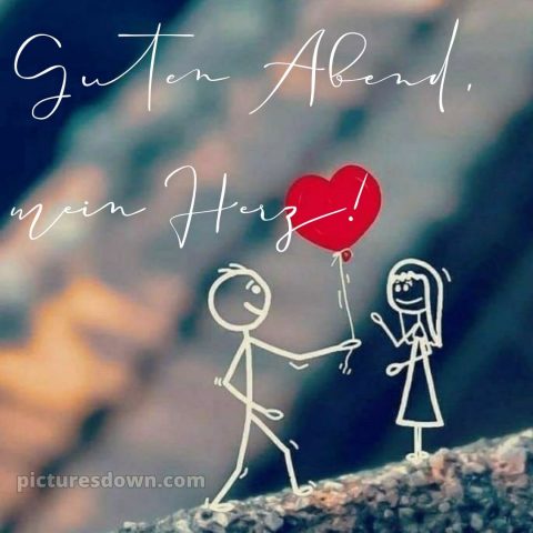 Ich wünsche dir einen schönen abend und später eine gute nacht herz bild 4 kostenlos