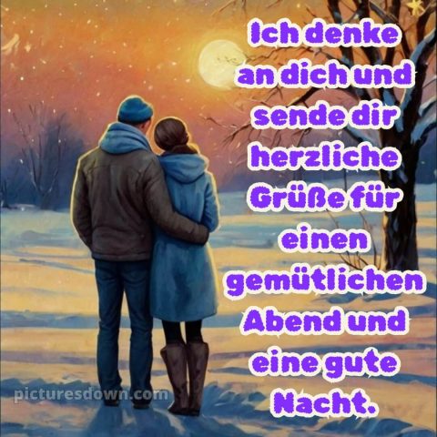 Ich wünsche dir einen schönen abend und später eine gute nacht herz bild 5 kostenlos