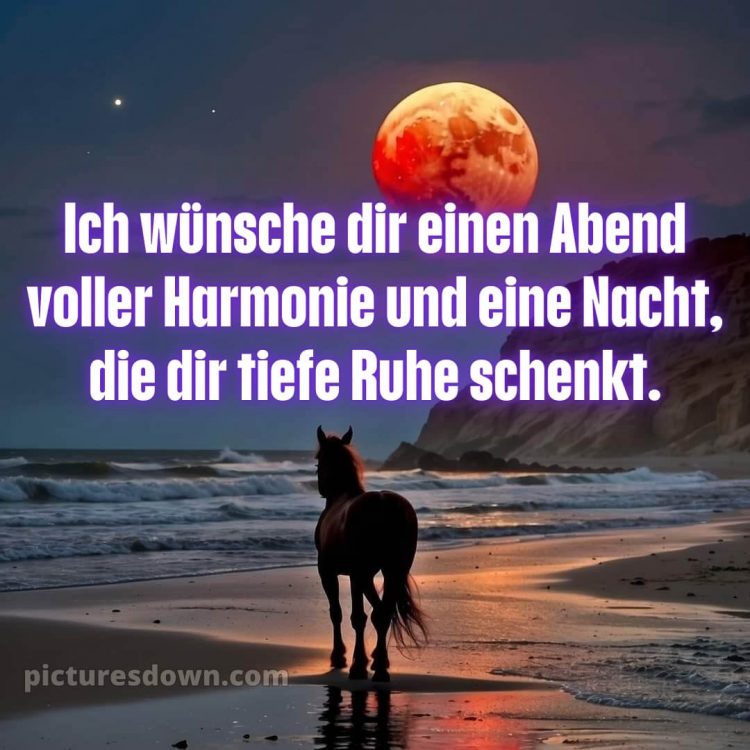 Ich wünsche dir einen schönen abend und später eine gute nacht herz bild 6 kostenlos