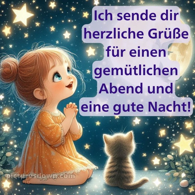 Ich wünsche dir einen schönen abend und später eine gute nacht herz bild 9 kostenlos